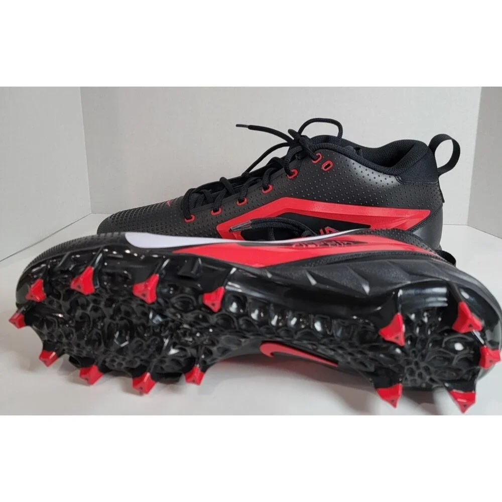 Nike Alpha Menace 4 Football Cleats FZ7703-004 Black Red White Mens US 15 NWOB